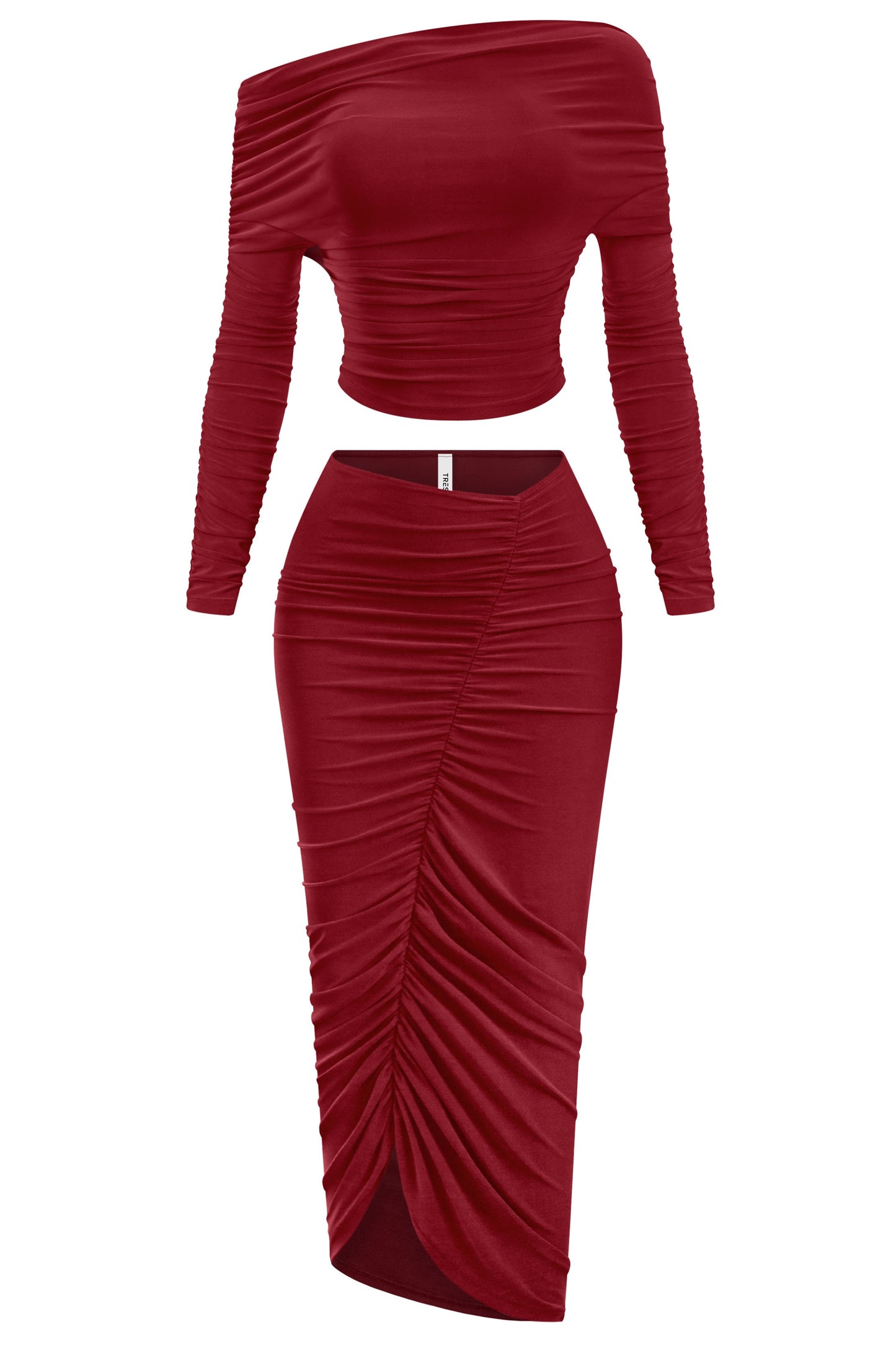 Cranberry Ruch Skirt Set